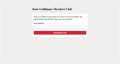 Desktop Screenshot of kategoldmanbooks.com